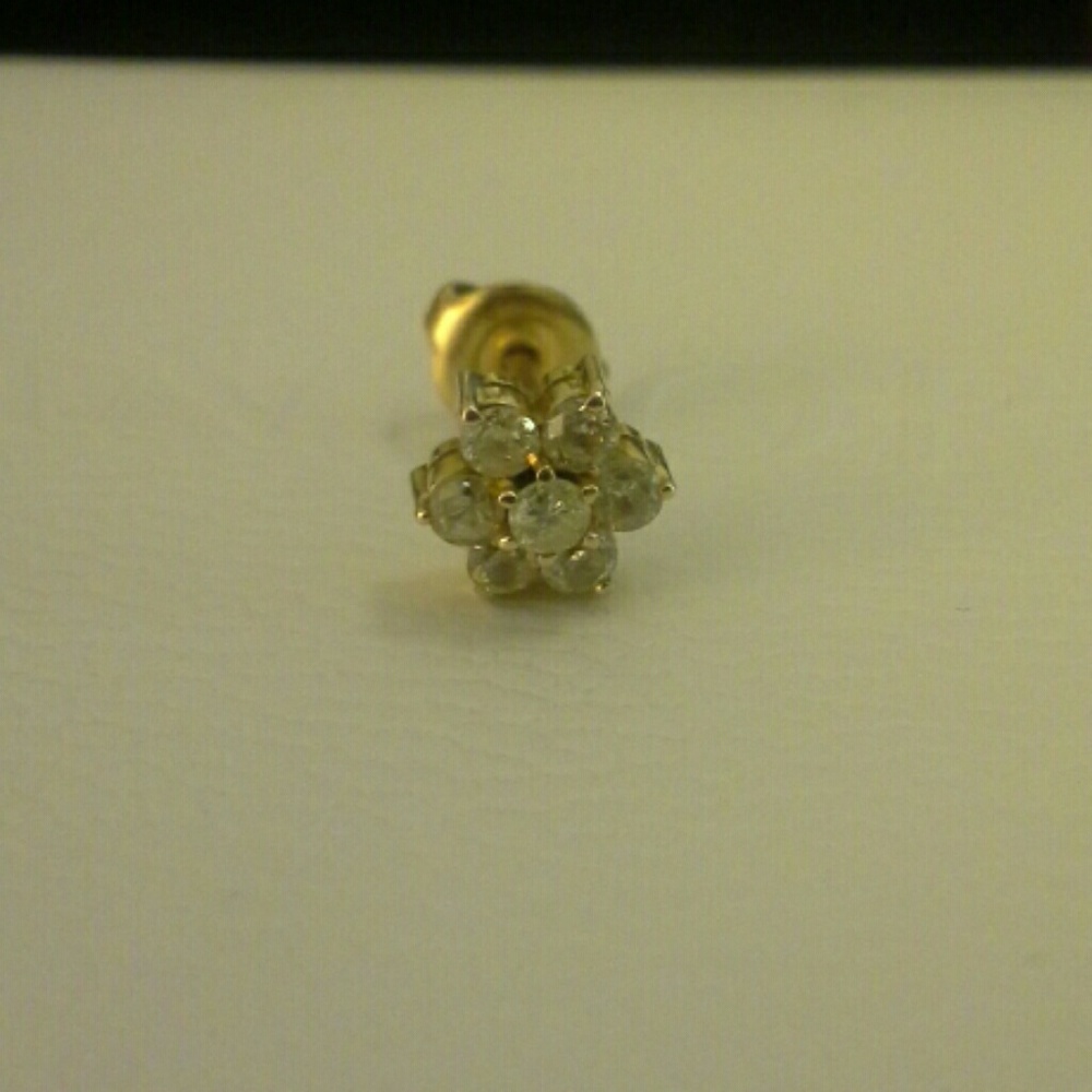 14k Real diamond Earring (SOLD)